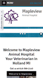 Mobile Screenshot of mapleviewanimalhospital.net