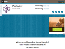 Tablet Screenshot of mapleviewanimalhospital.net